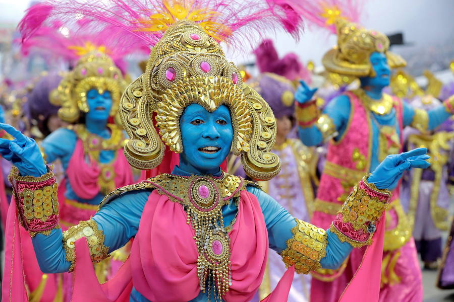 El desfile del Carnaval en Sao Paulo, Brasil, es uno de los eventos más importantes del país