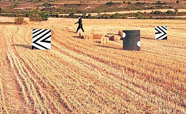 Trabajando en la comarca burgalesa de las Merindades. 