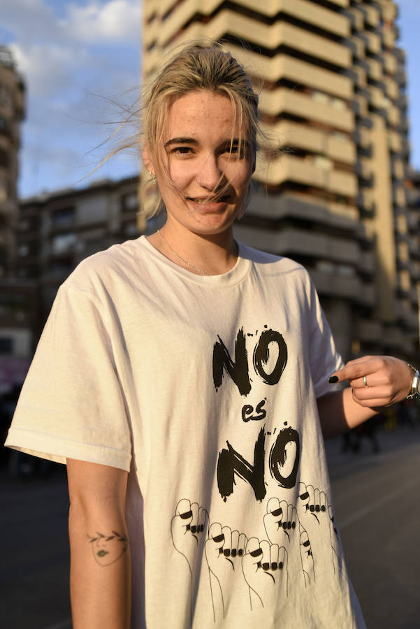 La gran marcha por en el Día Internacional de la Mujer arranca en el centro de Murcia con el recuerdo de la jornada histórica vivida hace ahora un año