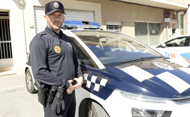 Adrián Murcia, policía local de Murcia.