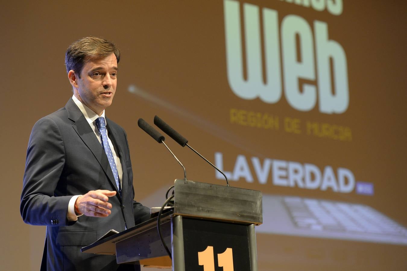 Los Premios Web de laverdad.es cerraron este jueves por la noche su XI edición en un acto en el Auditorio Víctor Villegas de Murcia conducido por el actor y humorista Alex O'Dogherty