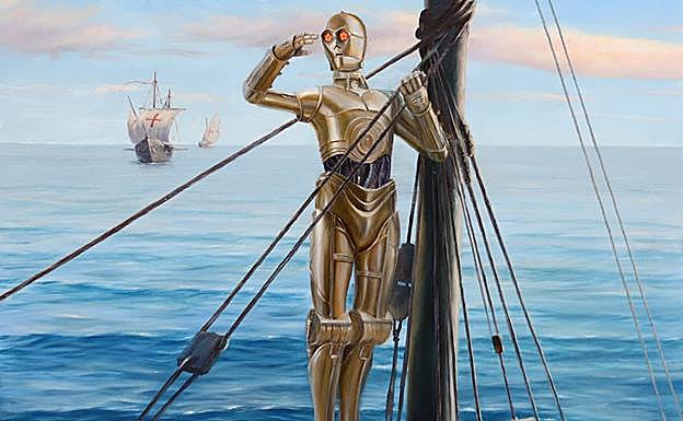 Obra de Navarro Menchón titulada 'El descubrimiento'.