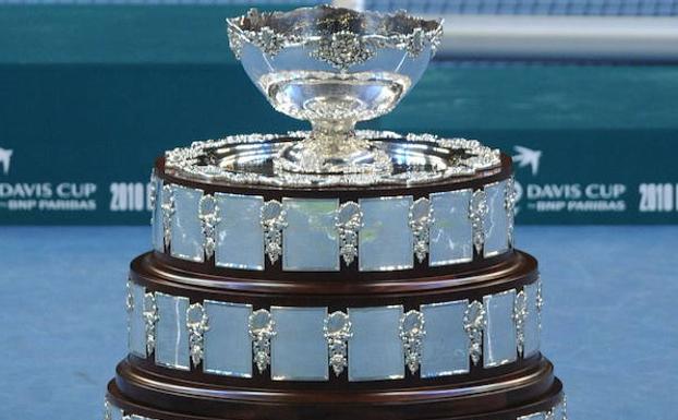 El trofeo que se entrega al ganador de la Copa Davis. 