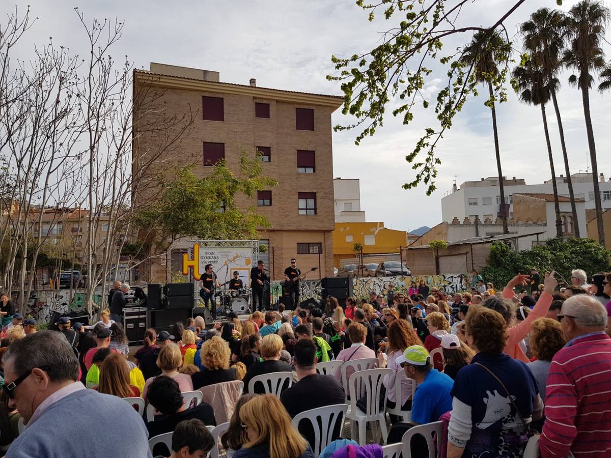 Los participantes realizaron 12 ecotalleres durante todo el recorrido y disfrutaron de un concierto, paella y espectáculo infantil