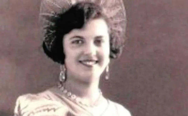 Enriqueta Alemán, en la fotografía que envió para el certamen de Reina de la Huerta en 1929.