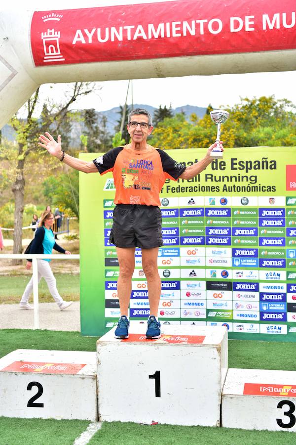 El corredor marroquí asentado en la Region es el más rápido en la prueba de trail running, seguido por el catalán Andreu Simón y el cántabro Borja Fernández