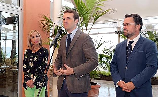 Pablo Casado, durante un acto en Las Palmas de Gran Canaria.