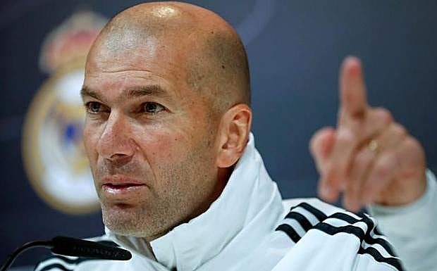 Zinedine Zidane, durante la rueda de prensa. 