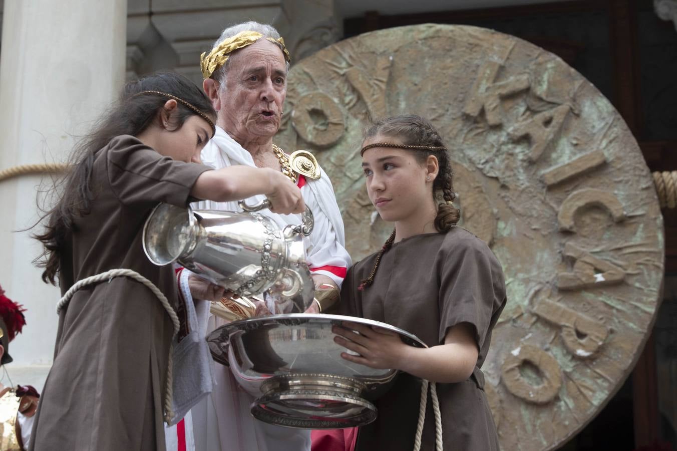Actores de la Escuela Municipal de Teatro, coordinados por su director, Alfredo Sánchez, pusieron sobre las tablas este drama del Cristianismo.