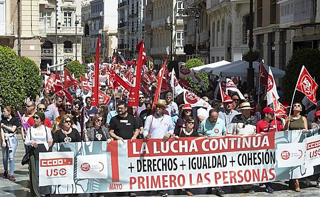 Galería. Imágenes de la protesta en Cartagena.