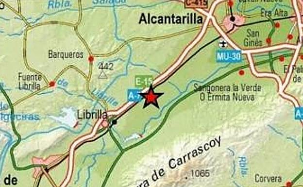 Un seísmo de 2,6 grados se deja sentir en Librilla