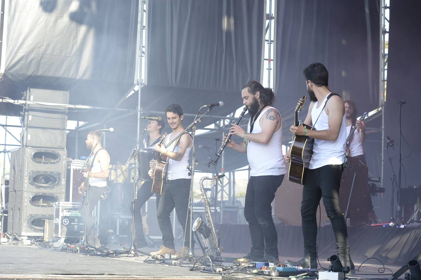 La banda ofreció uno de los conciertos con más exito del sábado