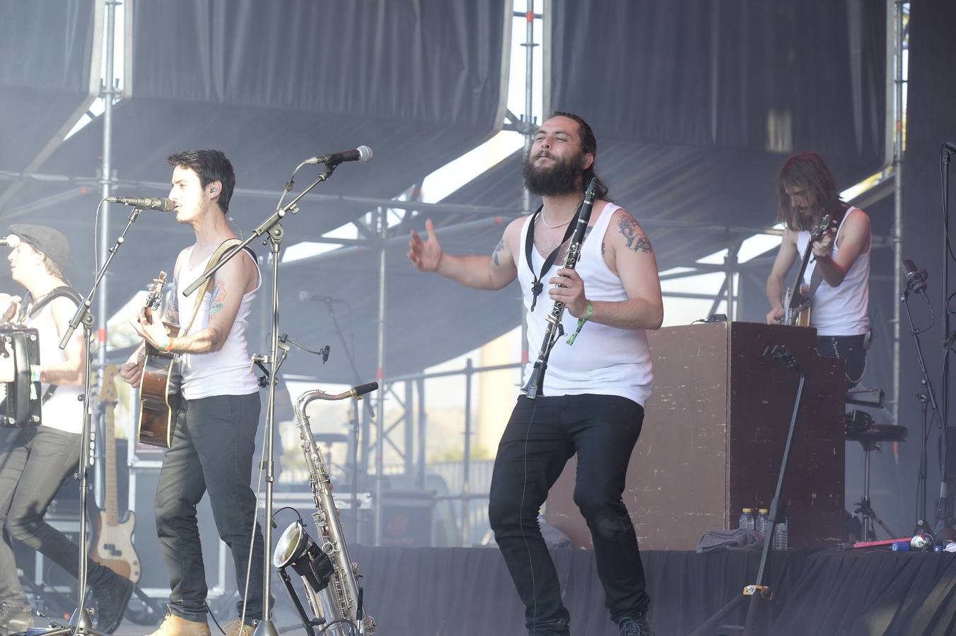 La banda ofreció uno de los conciertos con más exito del sábado