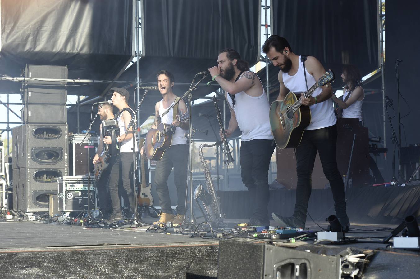 La banda ofreció uno de los conciertos con más exito del sábado