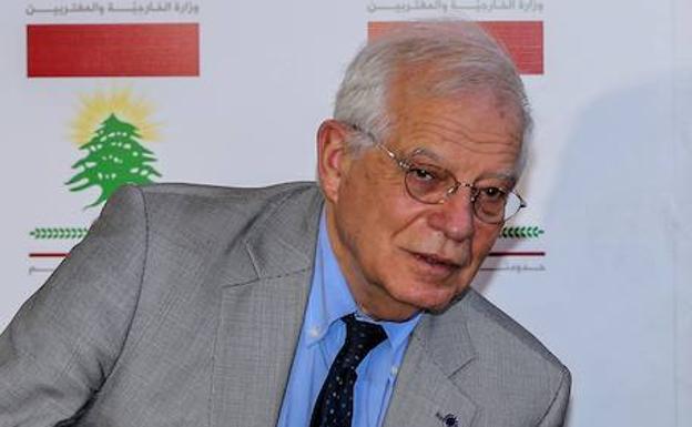 El ministro de Asuntos Exteriores, Josep Borrell, durante un acto la semana pasada en Beirut.
