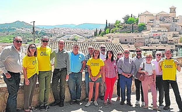 Miembros de la caravana de Somos Región, en Caravaca. 