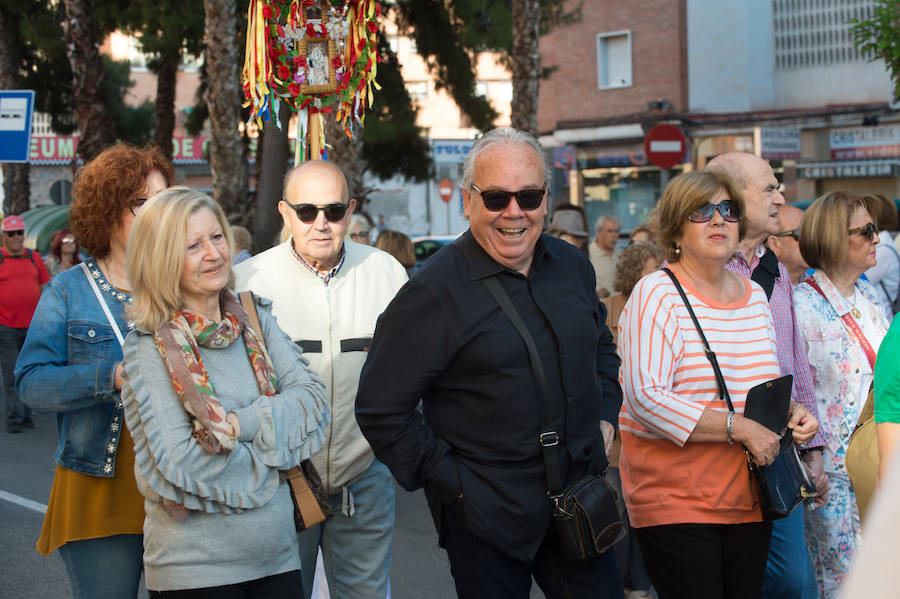 La vuelta de la patrona de Murcia se pospuso una semana para que estuviera presente en el acto celebrado el pasado sábado