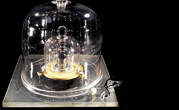 El prototipo del siglo XIX para el kilogramo, conocido como 'Gran K'