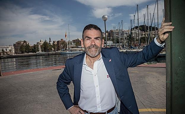 José López, en el Puerto de Cartagena. 