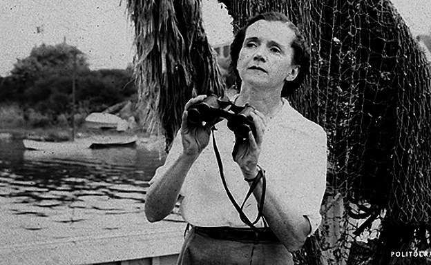 La bióloga marina y divulgadora científica Rachel Carson.