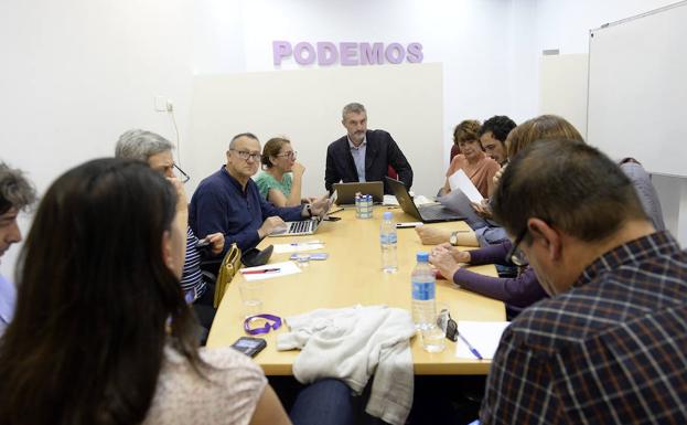 Reunión este lunes de la ejecutiva de Podemos Región de Murcia para analizar los resultados del 26-M. 