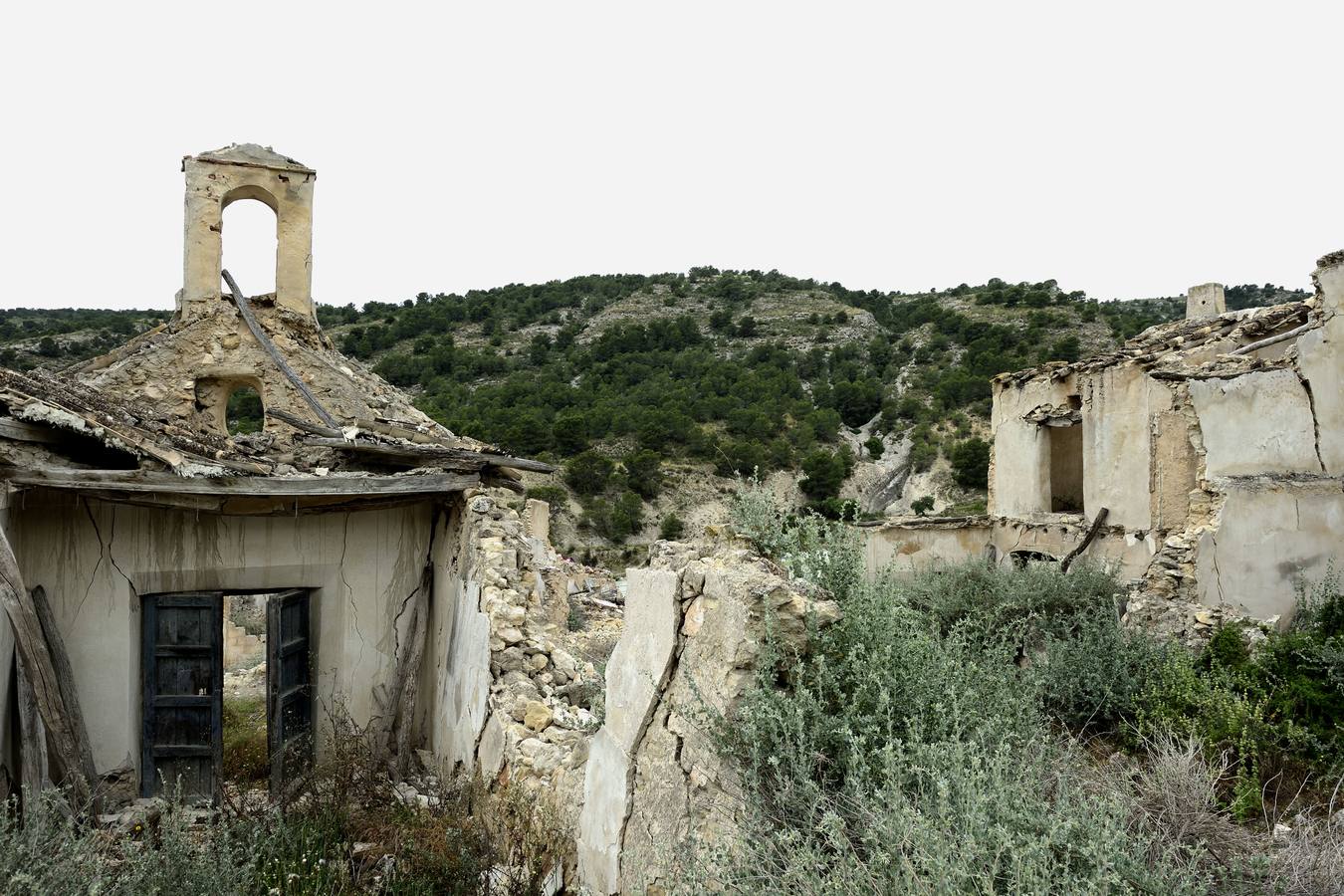 La aldea de Aledo sucumbe al paso del tiempo, devorada por el olvido y la vegetación.