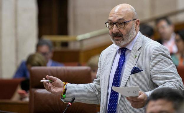 El portavoz de Vox en el Parlamento de Andalucía, Alejandro Hernández.