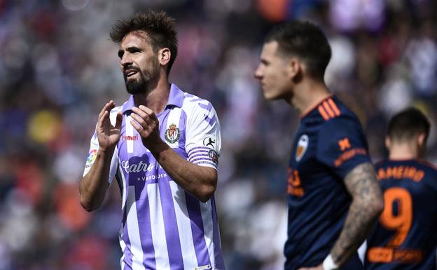 Borja Fernández, en el Valladolid-Valencia. 