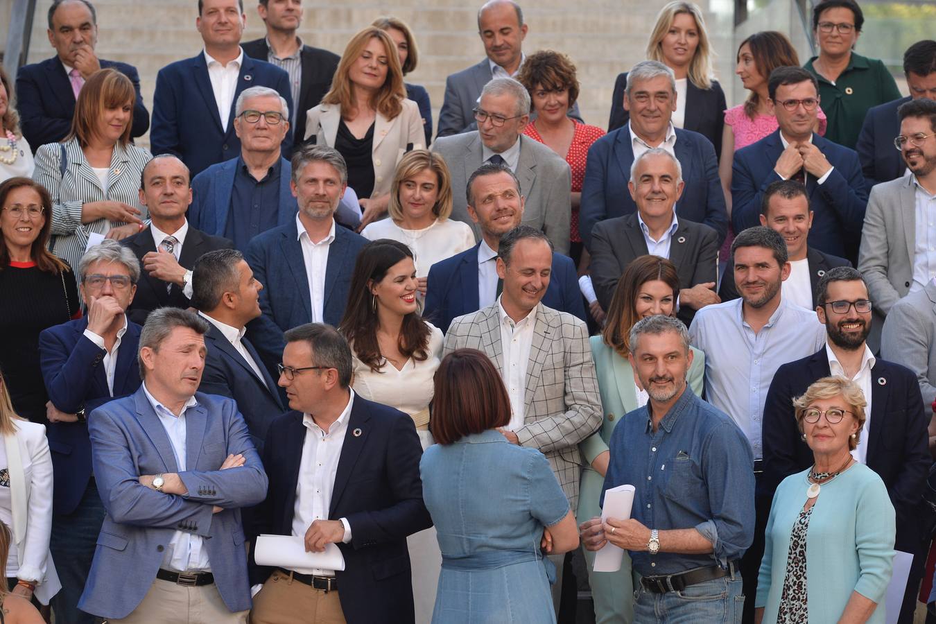 La entrega de las actas de diputados autonómicos que recogieron los 45 representantes de PSOE, PP, Cs, Vox y Podemos tuvo lugar en la Ciudad de la Justicia de Murcia.