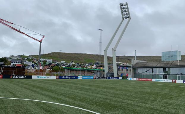 El estadio Torsvollur donde se jugará el partido. 