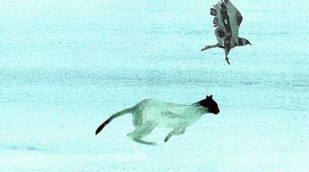 Dos de los dibujos de Ángel Haro que se proyectarán durante el concierto de 'Carmina Burana' en Murcia. 