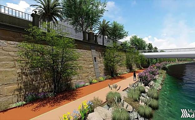 Recreación virtual de la actuación que está desarrollando el Ayuntamiento de Murcia.