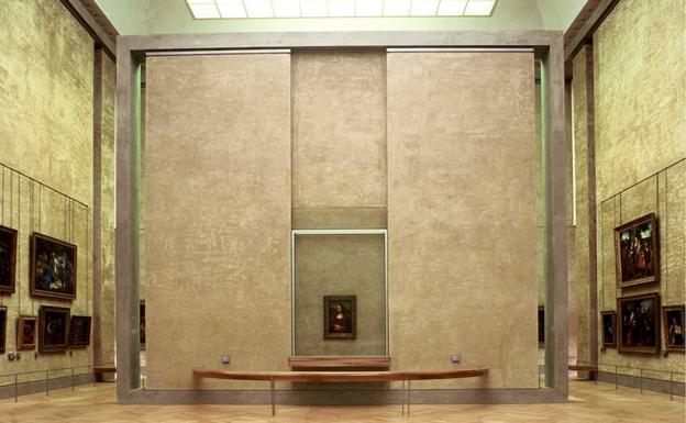 Emplazamiento de 'La Gioconda', en una imagen de archivo el día en que fue inaugurado en 2005.