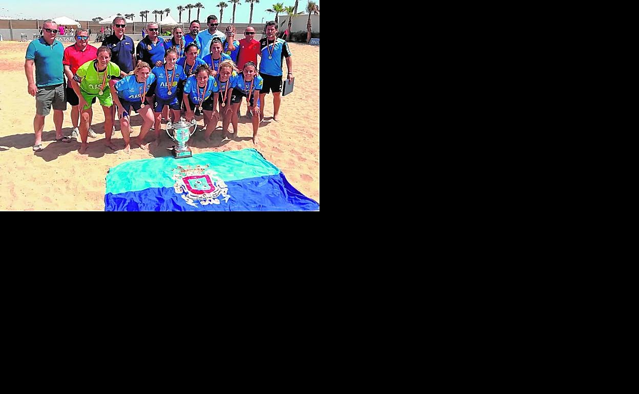 Equipo femenino del Playas de San Javier. 