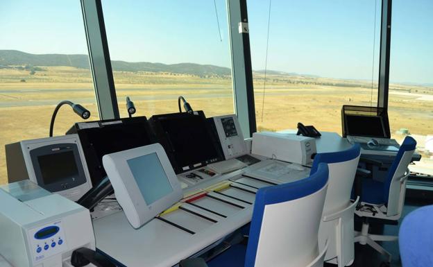 Torre de control del aeropuerto de Ciudad Real. 