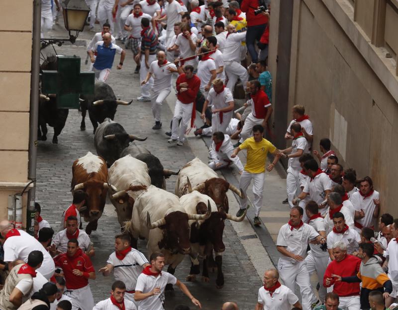 Fotos: Los toros de José Escolar protagonizan un encierro rápido y limpio