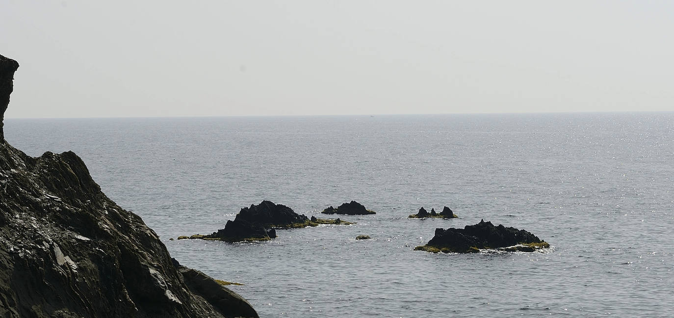 Baño de lujo en la escondida y tranquila cala del Peñón Cortado para disfrutar del paisaje terrestre y submarino