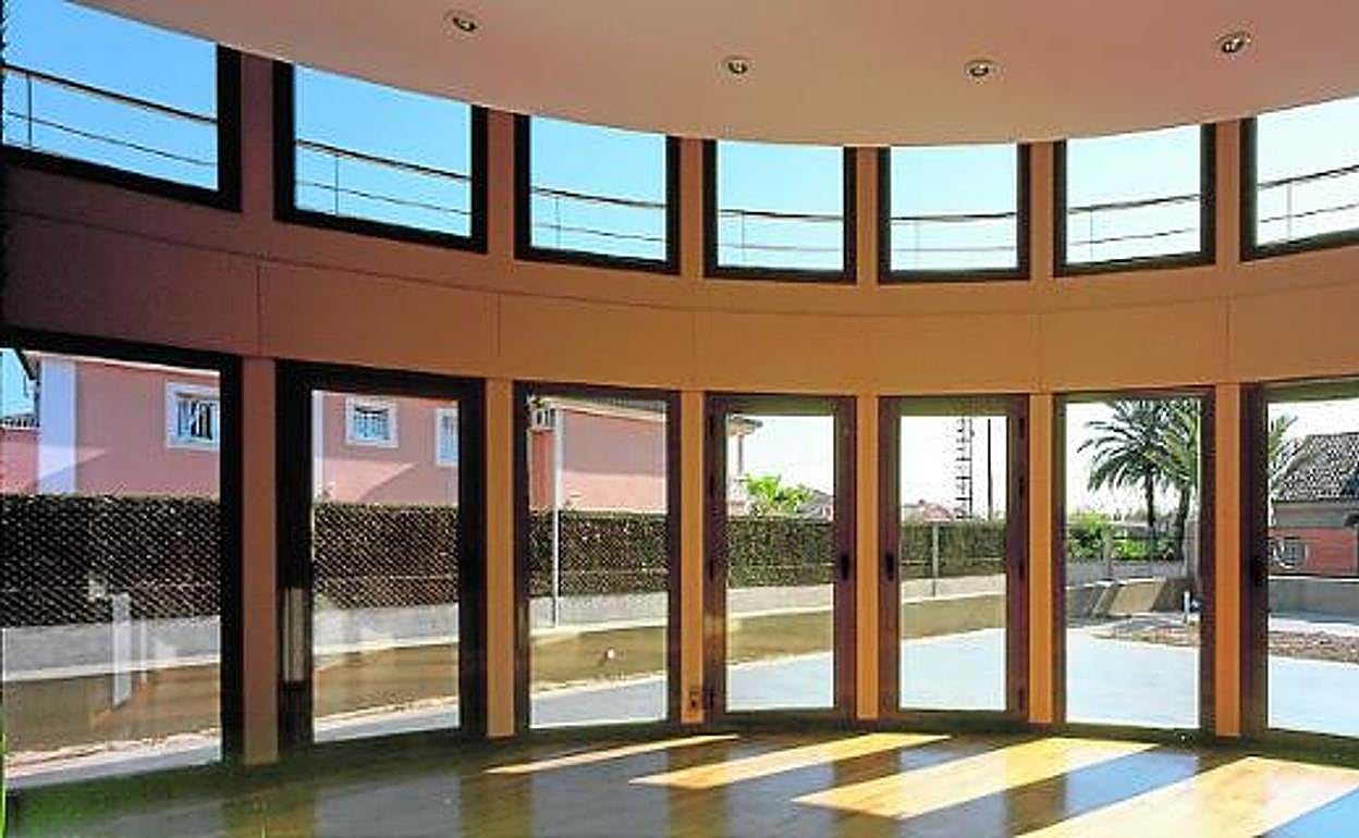 Aspecto interior de la casa diseñada por Enriqe Mínguez Martínez y Antonio López Sánchez.