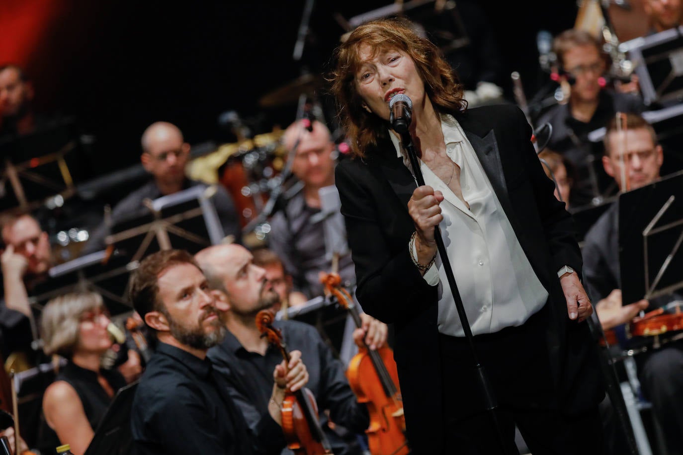 La cantante y actriz británica inauguró el Festival de San Javier. 