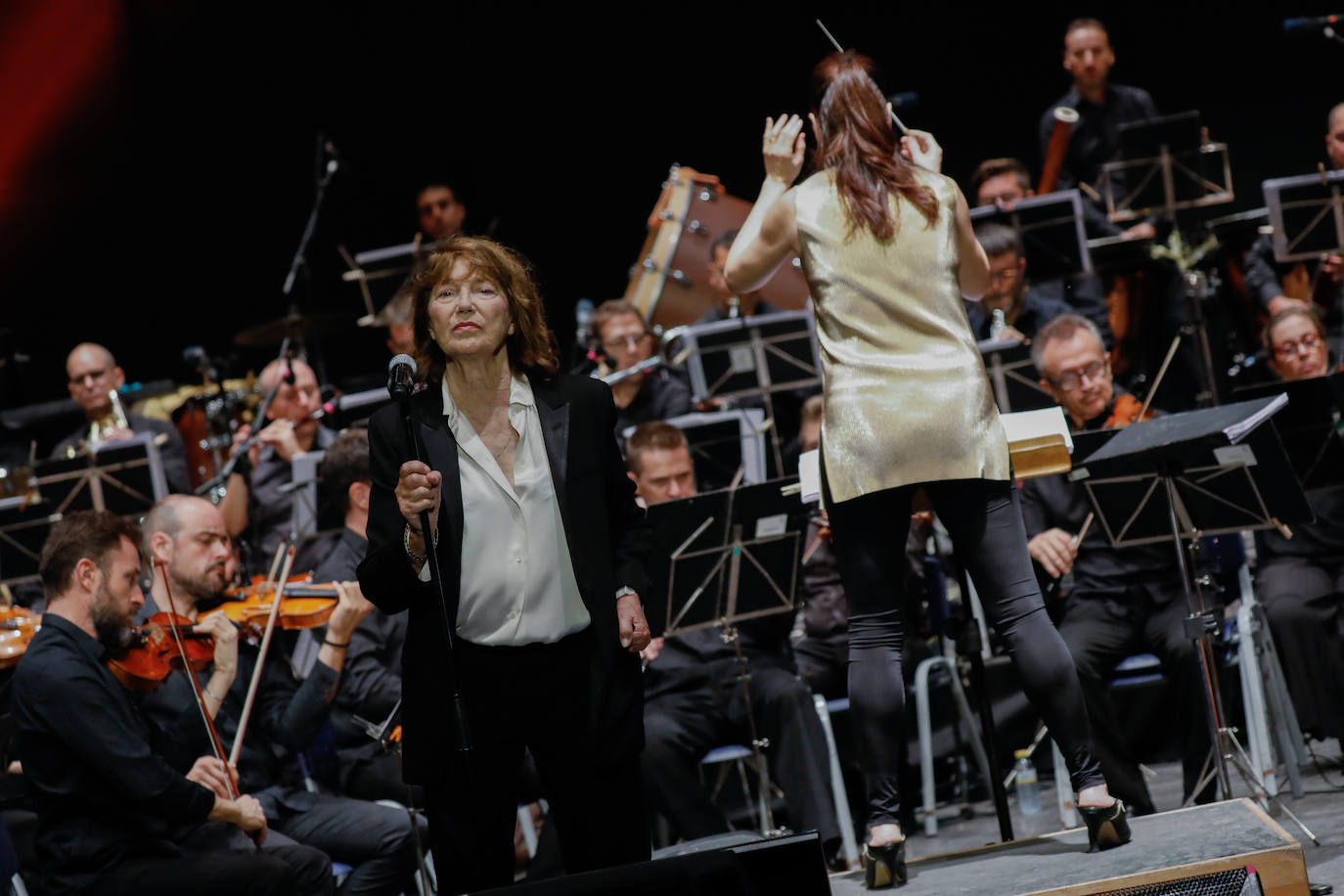 La cantante y actriz británica inauguró el Festival de San Javier. 