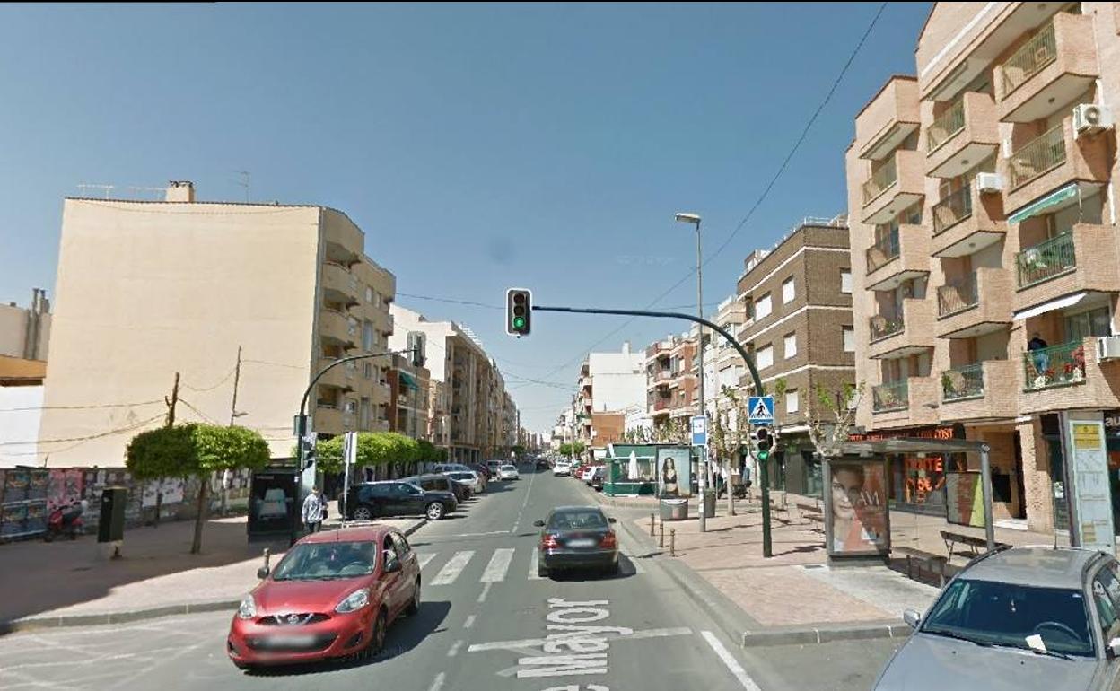 La calle Mayor de Espinardo, donde se ubicará el centro de Mayores.