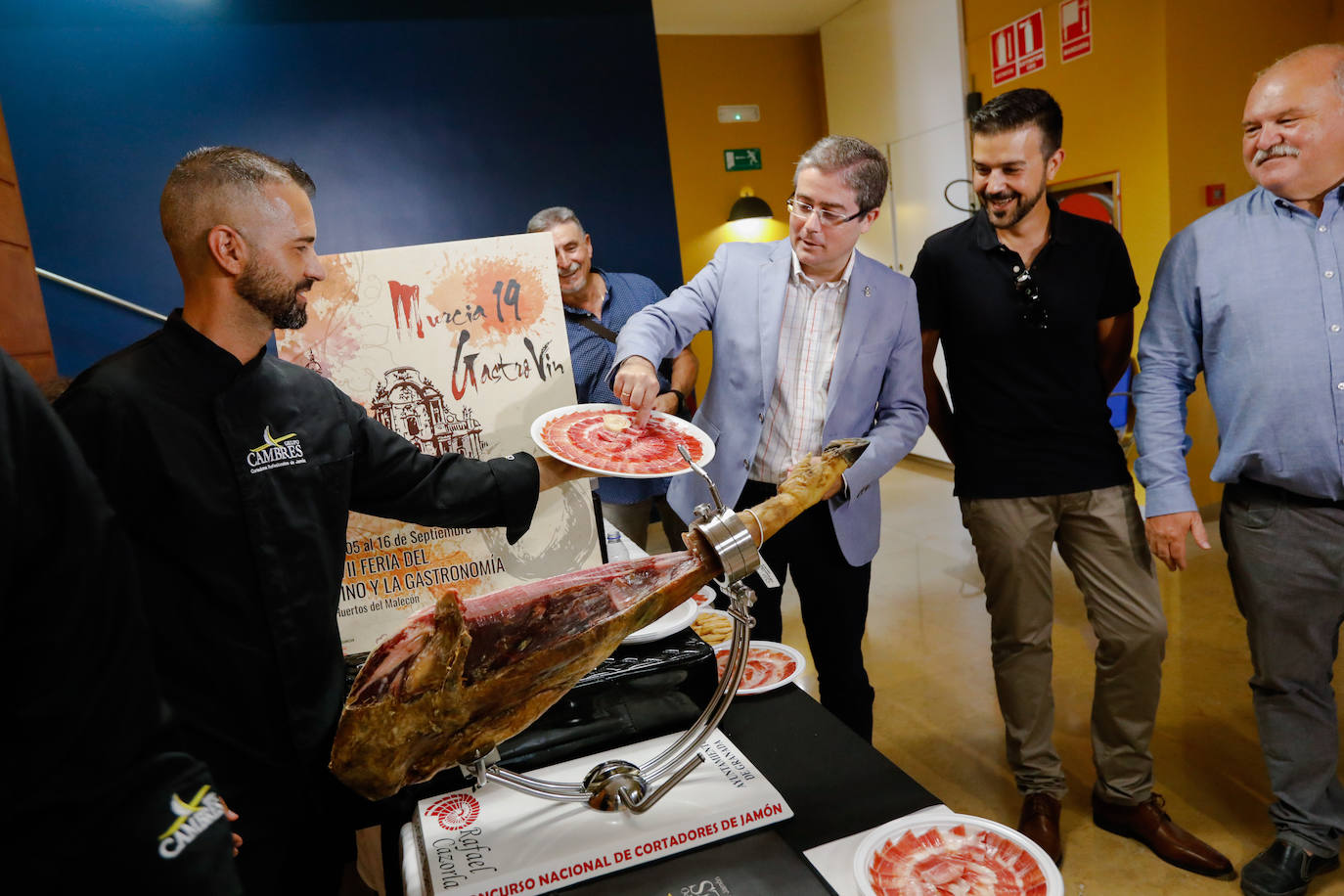 Presentación de la Feria del Vino y la Gastronomía de Murcia 2019, este jueves.