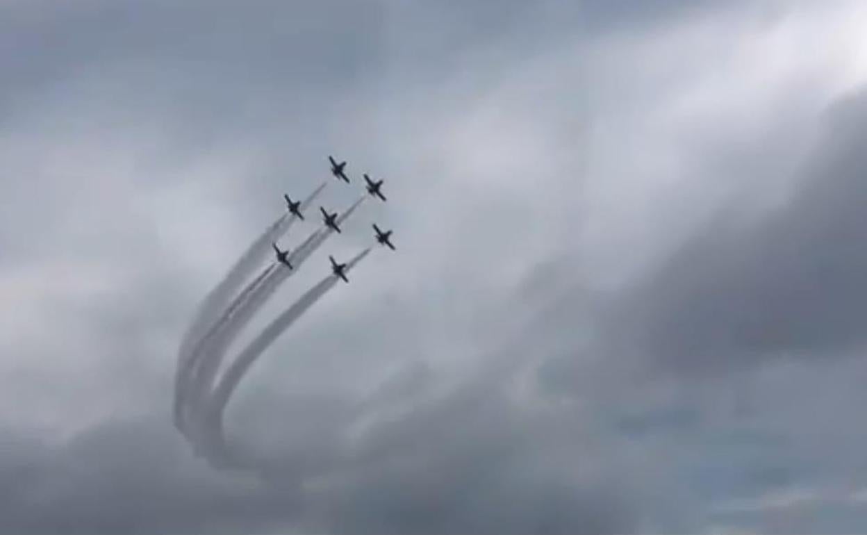 La Patrulla Águila ensaya «con el dolor en el alma» para un festival en Austria