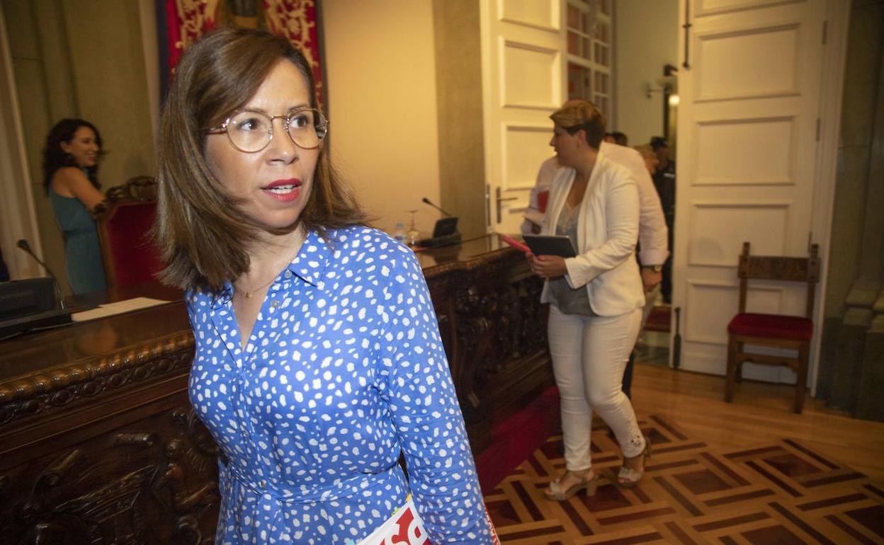 La alcaldesa de Cartagena, Ana Belén Castejón, en una fotografía de archivo.