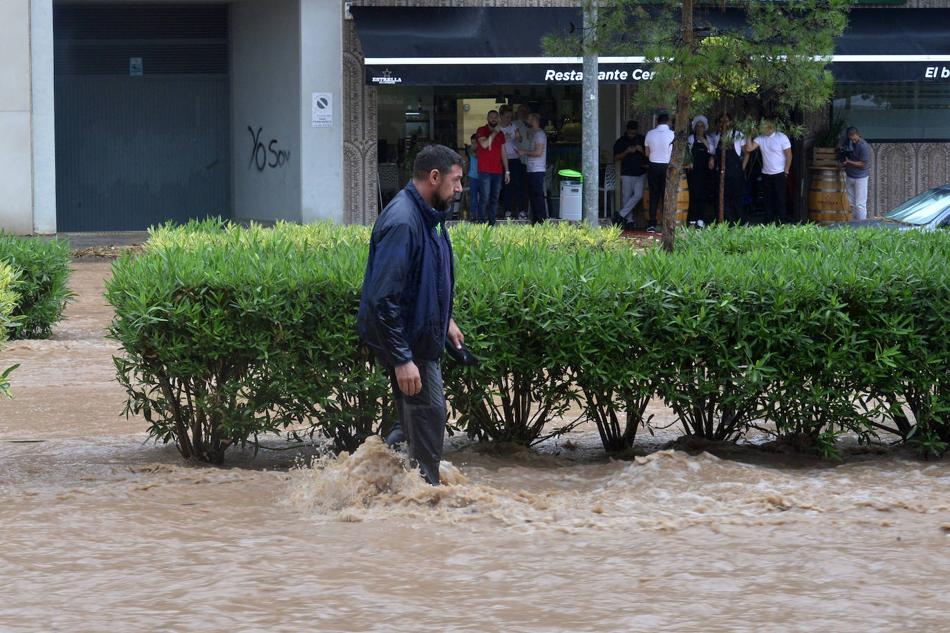 Consecuencias de la gota fría en la rambla de Espinardo