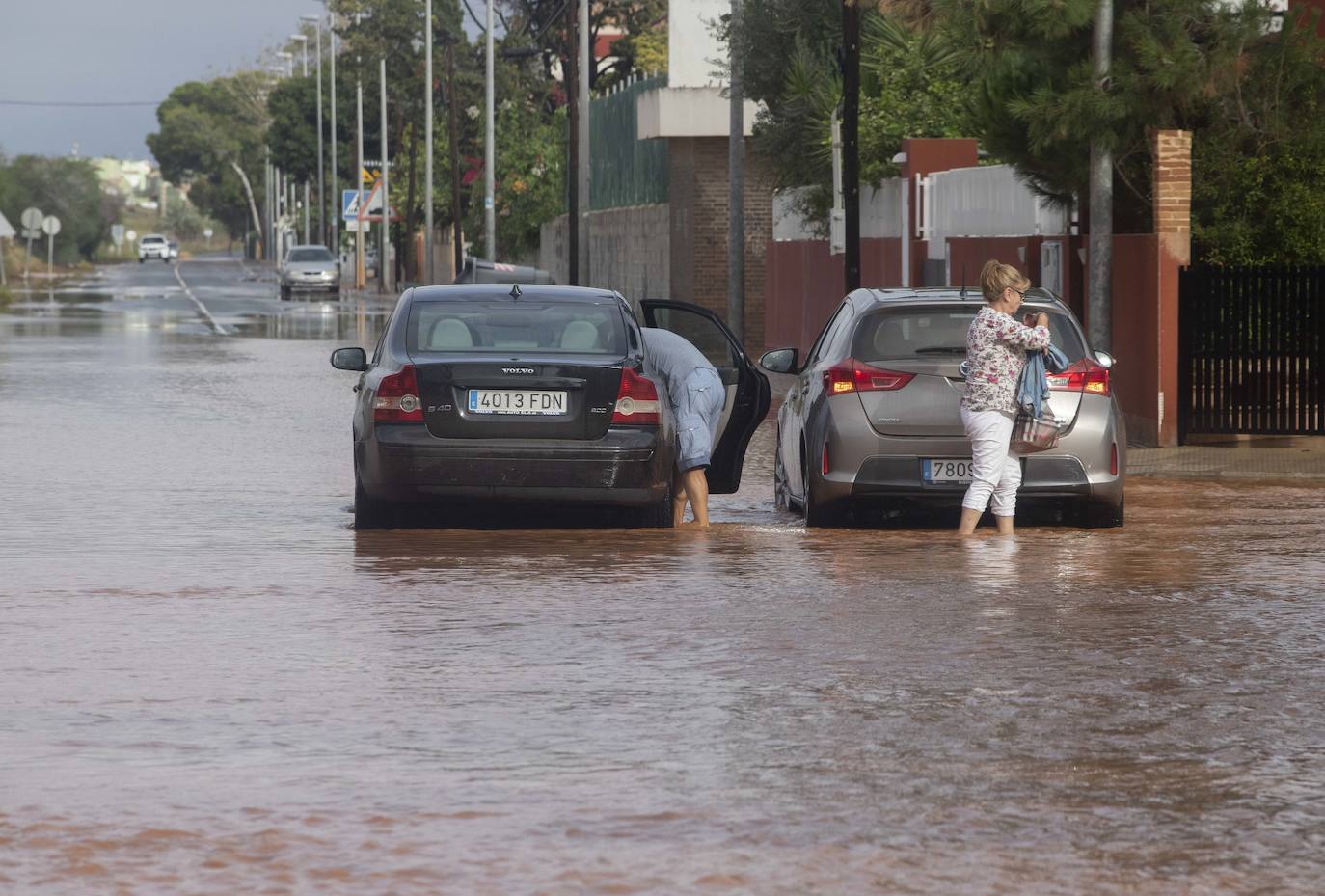 El centro de Cartagena y Los Urrutias también sufrieron notablemente los efectos de las inundaciones