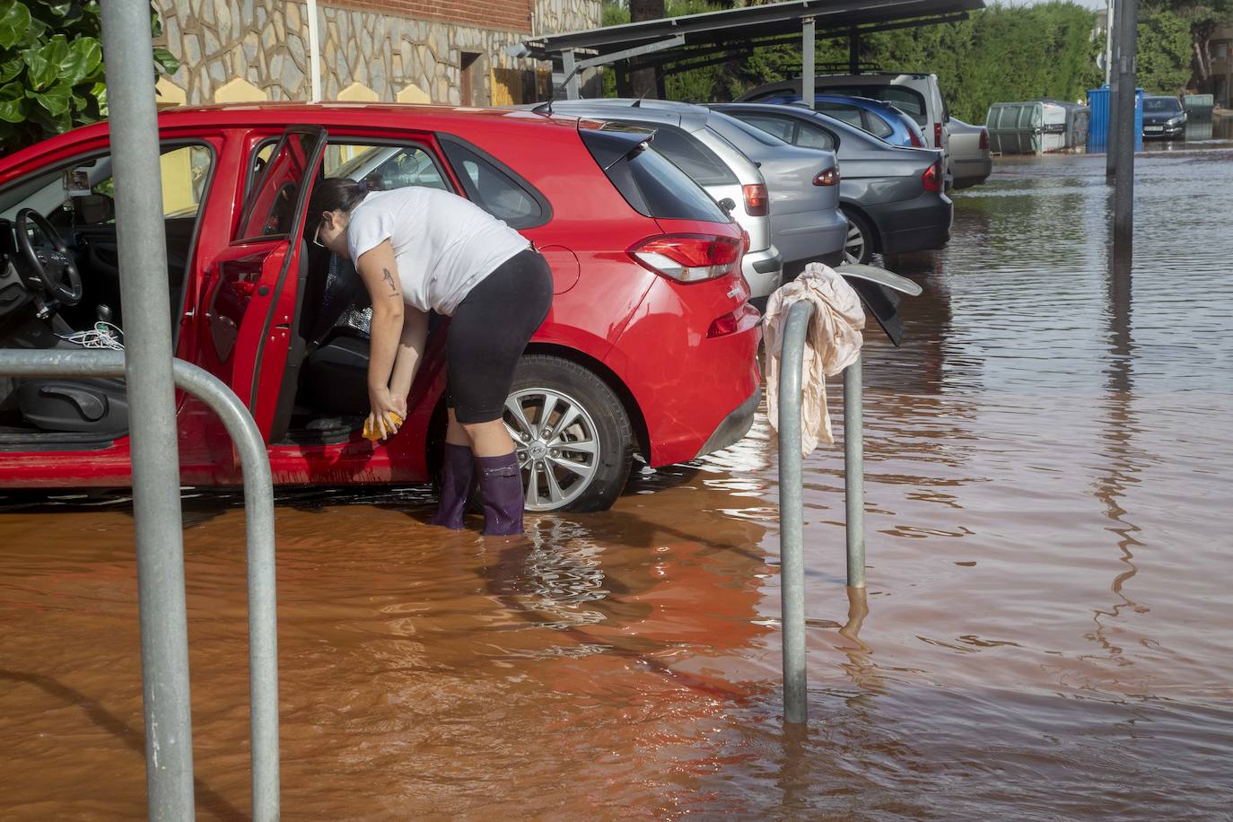El centro de Cartagena y Los Urrutias también sufrieron notablemente los efectos de las inundaciones