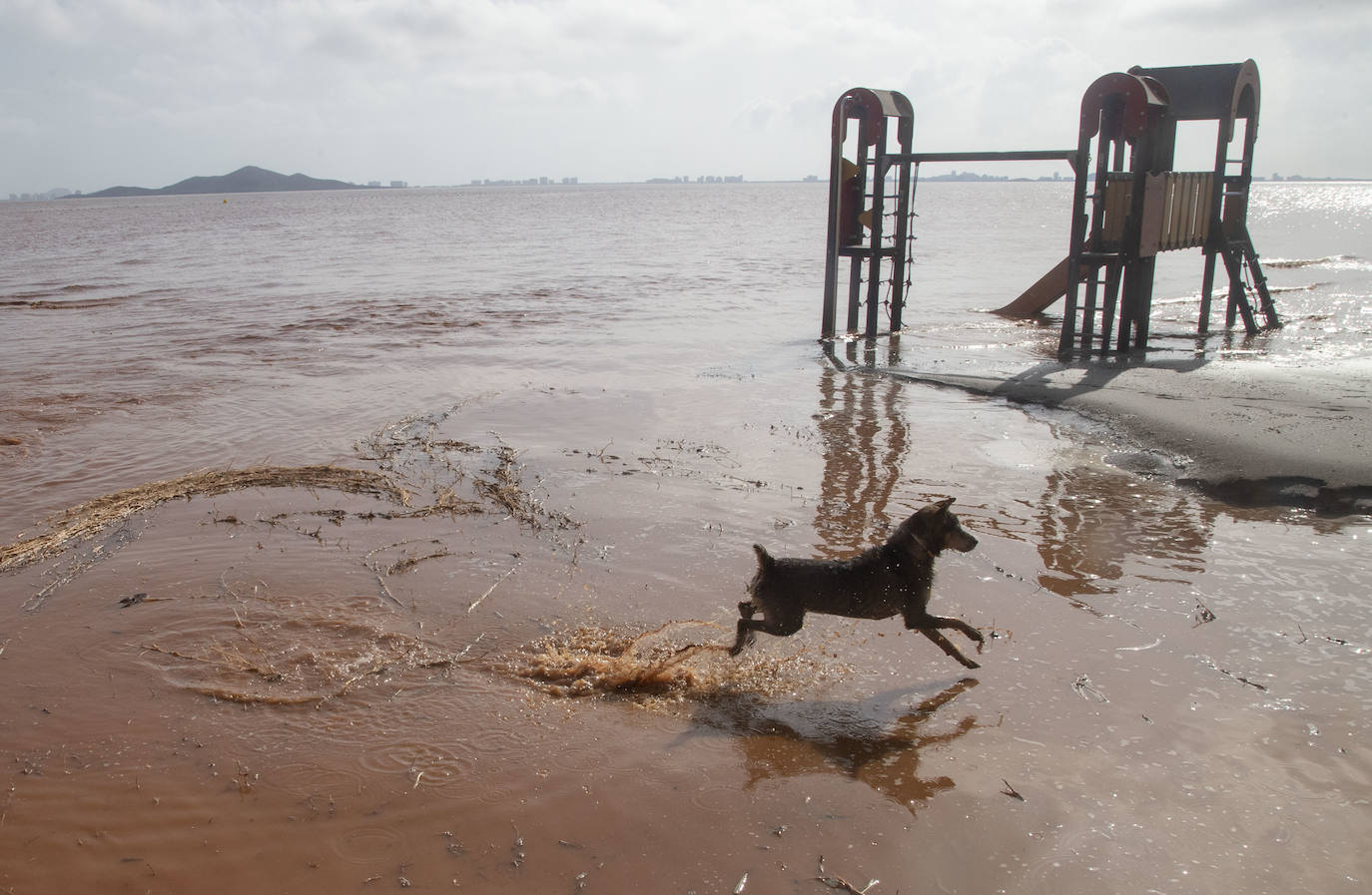 El centro de Cartagena y Los Urrutias también sufrieron notablemente los efectos de las inundaciones