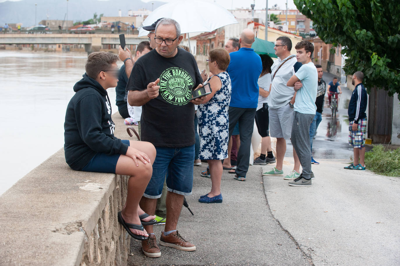 Recorrido por las localidades de Alquerías, Beniel y Llano de Brujas, donde el temporal causó cuantiosos destrozos