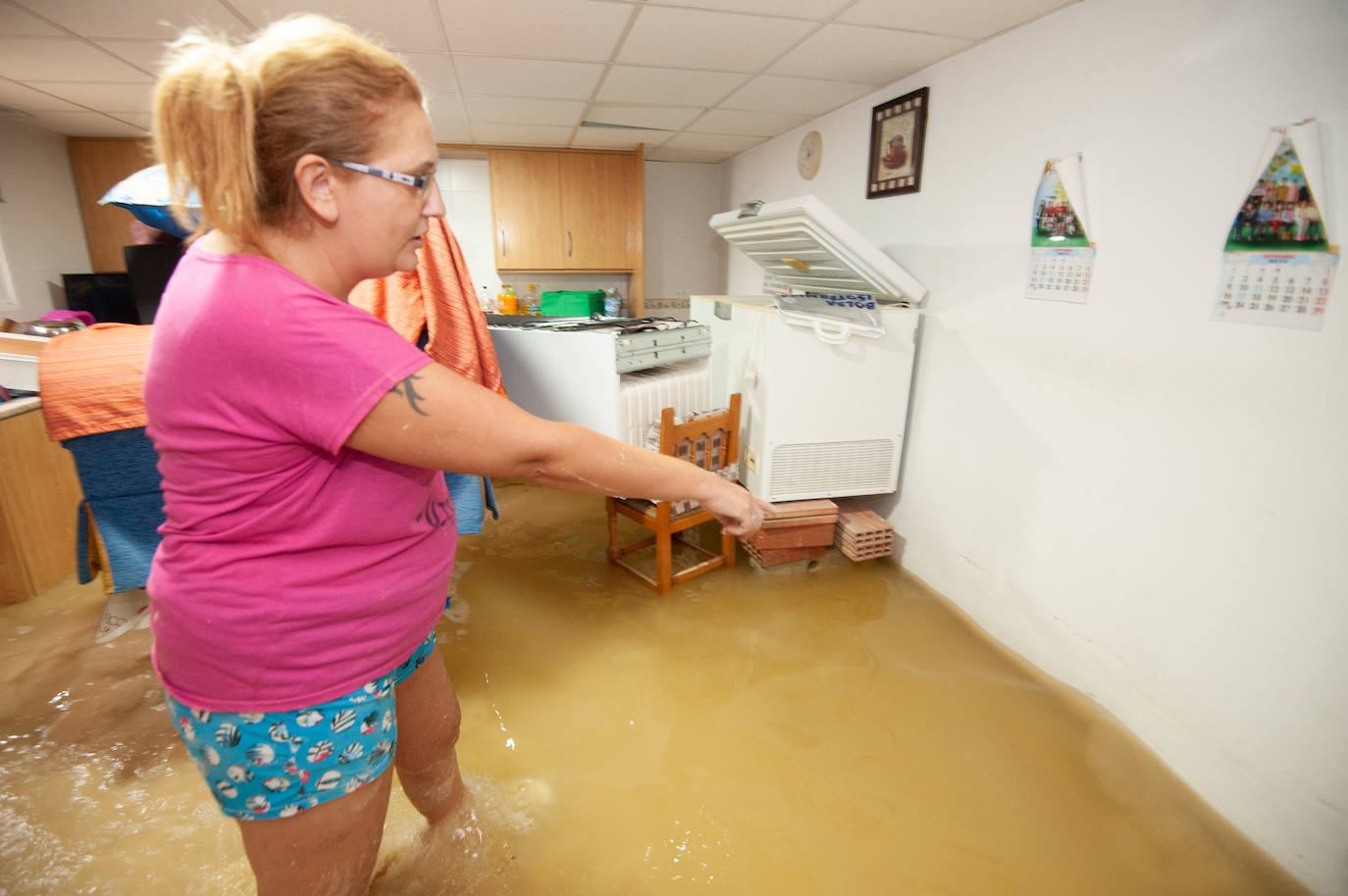 Recorrido por las localidades de Alquerías, Beniel y Llano de Brujas, donde el temporal causó cuantiosos destrozos